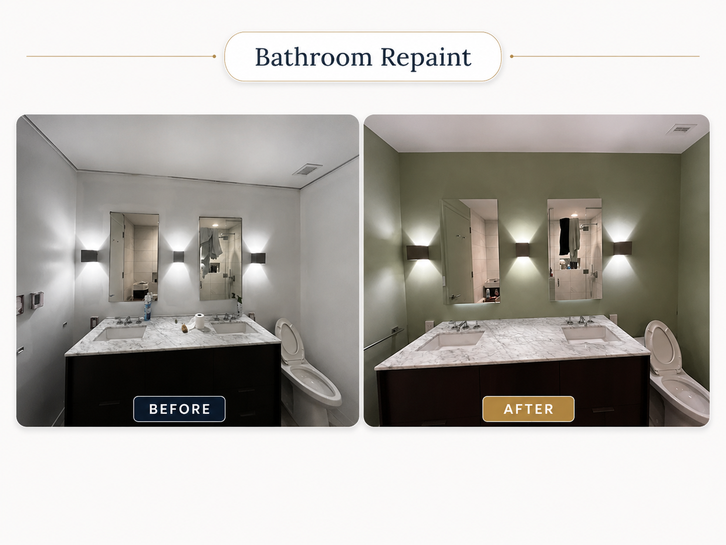 Bathroom Repaint and Limewash