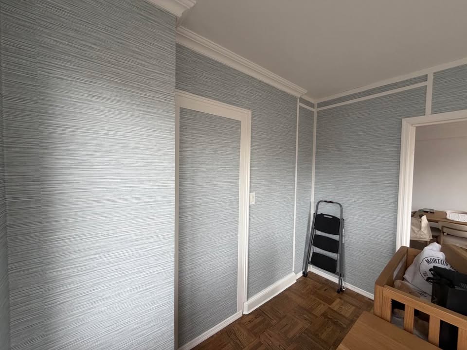 Wallpaper installation project